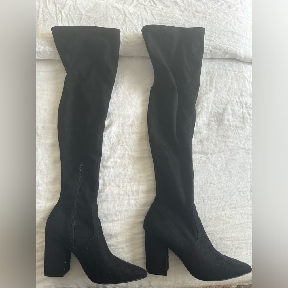 Steve Madden Boots - Black suede knee high